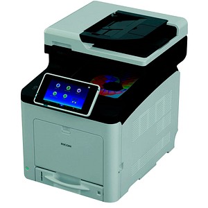 SP C360SFNw 4 in 1 Farblaser-Multifunktionsdrucker grau