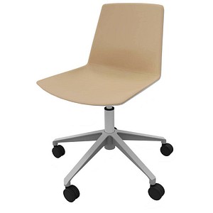 8052877356089 - Besucherstuhl Clue beige grau silber ohne Armlehnen Fußkreuz 8052877356089 Quadrifoglio 8052877356089 - Besucherstuhl Clue beige grau silber ohne Armlehnen Fußkreuz 8052877356089 Quadrifoglio