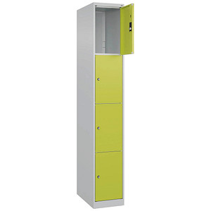 4067521349359 - Schließfachschrank Classic Plus clowngrün lichtgrau 080000-104-S10009 4 Schließfächer 300 x 500 x 1850 cm 4067521349359 C+P
