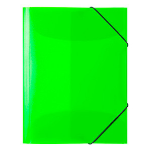 4008705196581 - Gummizugmappe neon 19658 A4 neongrün Polypropylen mit 3 Einschlagklappen 4008705196581 Herma