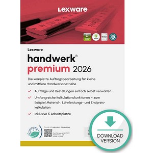 9783648188323 - LEXWARE Handwerk Premium 2026 Software Vollversion (Download-Link)