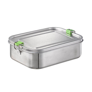 APS Lunchbox XL 6,5 cm hoch silber