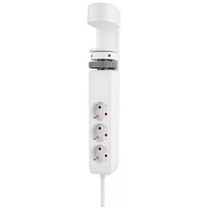 8717371449360 - DS22-840WH6 Tischsteckdose (14m) mit Klemme USB-C + USB-A  Schnellladung weiß