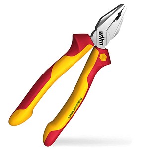 4010995274184 - Kombizange Professional electric 180 mm i optimale Kraftübertragung i lange Schneide i Greiffläche mit Dreipunkt Abstützung i VDE-geprüft (27418)