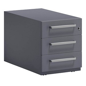 BISLEY Note Rollcontainer anthrazit 3 Auszüge 42,0 x 77,5 x 49,5 cm