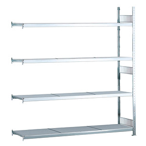 4004514200891 - SCHULTE Weitspannregal mit Stahlboden Höhe 2500 mm Spannweite 2250 mm Anbauregal Tiefe 500 mm