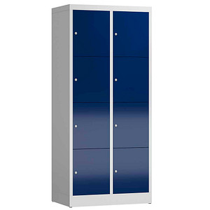 4061815857988 - Schließfachschrank ClassiX enzianblau lichtgrau X-523421 8 Schließfächer 800 x 500 x 1800 cm 4061815857988 LÜLLMANN 4061815857988 - Schließfachschrank ClassiX enzianblau lichtgrau X-523421 8 Schließfächer 800 x 500 x 1800 cm 4061815857988 LÜLLMANN