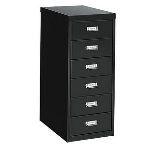Schubladenschrank schwarz/schwarz 6 Schubladen
