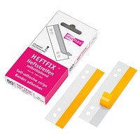 50 glasklare veloflex Heftstreifen selbstklebend