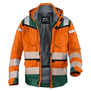 4053813373812 - KÜBLER® unisex Warnjacke Winter REFLECTIQ orange moosgrün Größe S 4053813373812 - KÜBLER® unisex Warnjacke Winter REFLECTIQ orange moosgrün Größe S