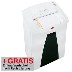 AKTION: HSM SECURIO B22 Aktenvernichter mit Partikelschnitt + GRATIS Einkaufsgutschein "BestChoice", 45,- Euro nach Registrierung