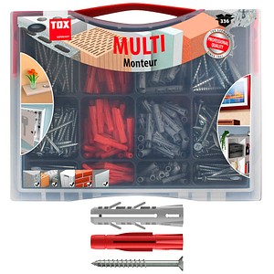 4049563001495 - Monteur Multi TRI 094901021 Dübel- und Schrauben-Sortiment Ø 50 60 80 mm x 310 360 510 mm 4049563001495 TOX