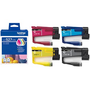 brother LC-527VAL  schwarz, cyan, magenta, gelb Druckerpatronen, 4er-Set