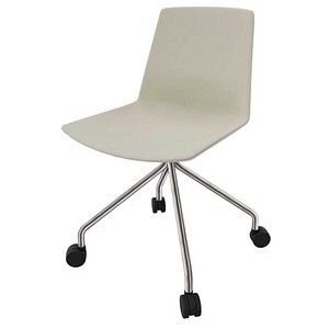 8052877356188 - Besucherstuhl Clue beige grau chrom ohne Armlehnen Fußkreuz 8052877356188 Quadrifoglio 8052877356188 - Besucherstuhl Clue beige grau chrom ohne Armlehnen Fußkreuz 8052877356188 Quadrifoglio