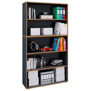 4051814444753 - Holzregal stehend platzsparender Aktenschrank Maße ca B 100 x H 183 x T 33 cm Elegantes Regal Büroregal – Salia 5fach B 100 cm 4051814444753 - Holzregal stehend platzsparender Aktenschrank Maße ca B 100 x H 183 x T 33 cm Elegantes Regal Büroregal – Salia 5fach B 100 cm