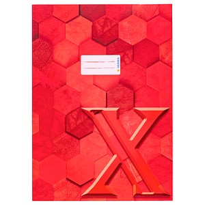 HERMA Heftumschlag X rot Papier A4