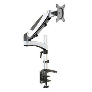 4048695100823 - ERGOLEBEN GS130TK 1 Monitor Tischhalterung mit Verlängerung 15-32 Zoll Gasdruckfeder höhenverstellbare drehbar schwenkbar neigbar VESA 75 100 bis 8kg Monitor