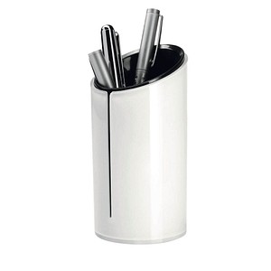 4004360894473 - SIGEL Stifteköcher eyestyle Kunststoff Acryl Durchmesser 70 mm Höhe 135 mm weiß