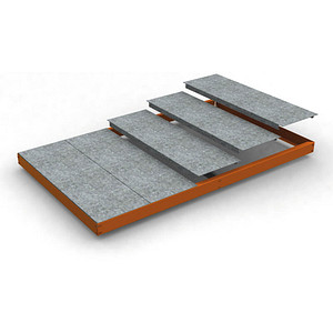 8435104946152 -  Stahlfachboden SIMONFORTE EA 1806 orange 1800 x 600 cm 8435104946152 Simon Rack