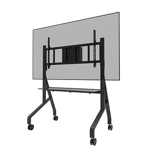 8717371443092 - Mobiler Monitorständer Neomounts by Newstar FL50-575BL1 MOVE Go XL für 1 Display bis 110 125 kg höhenverstellbar Hardwarefach schwarz