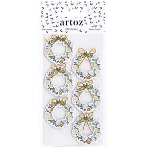 7612450228250 - Aufkleber 3D Türkranz 6 St