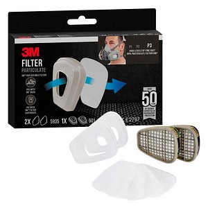 3M Partikelfilter 5935 P3 Grau/Weiß für 6000 Serie