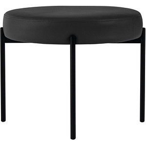 3660141955446 - Sitzbank easyChair® by Paperflow GAIA rund desinfektionsmittelbeständiger Kunstlederbezug schwarz 4-Fußgestell mattschwarz B 575 x T 575 x H 455 mm 3660141955446 - Sitzbank easyChair® by Paperflow GAIA rund desinfektionsmittelbeständiger Kunstlederbezug schwarz 4-Fußgestell mattschwarz B 575 x T 575 x H 455 mm