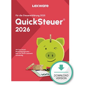9783648188781 - LEXWARE QuickSteuer 2025 (für das Steuerjahr 2024) Software Vollversion (Download-Link)