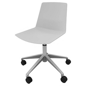 8052877355891 - Besucherstuhl Clue grau   silber ohne Armlehnen Fußkreuz 8052877355891 Quadrifoglio