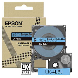 Epson LK-4LBJ Schriftband - 12mm - Schwarz auf Blau