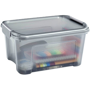 8009404244395 - Aufbewahrungsbox Shadow 2345030061 außen 277x389x195cm PP (ausser Clipverschlüsse) 100% recyclebar transparent grau 8009404