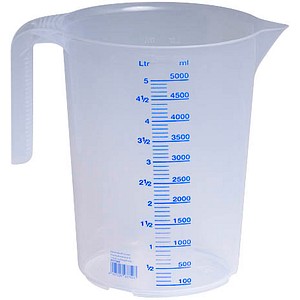 4007228939507 - Hünersdorff - Messkanne 5000 ml Polypropylen transparent D203xH257mm Griff offen