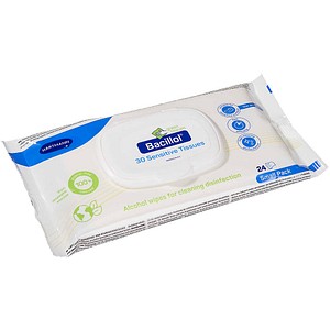 HARTMANN Desinfektionstücher Bacillol® 30 Sensitive Green Tissues 1-lagig weiß, 24 Tücher