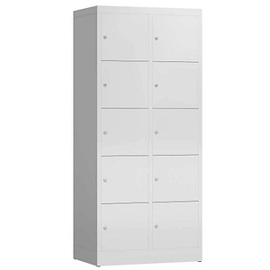 4061815858183 - Schließfachschrank ClassiX lichtgrau X-523520 10 Schließfächer 800 x 500 x 1800 cm 4061815858183 LÜLLMANN 4061815858183 - Schließfachschrank ClassiX lichtgrau X-523520 10 Schließfächer 800 x 500 x 1800 cm 4061815858183 LÜLLMANN