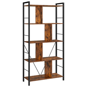 0194343033112 - Vasagle Bücherregal Regal mit 5 Ebenen Standregal Büroregal offene Fächer Industrie-Design für Wohnzimmer Schlafzimmer Büro Arbeitszimmer 0194343033112 - Vasagle Bücherregal Regal mit 5 Ebenen Standregal Büroregal offene Fächer Industrie-Design für Wohnzimmer Schlafzimmer Büro Arbeitszimmer