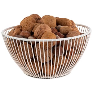 4004133304253 - Brotkorb SVART weiß (whisper weiß) B175cm H8cm L175cm Metall Lebensmittelaufbewahrungsbehälter Ø 175 cm H 8 cm