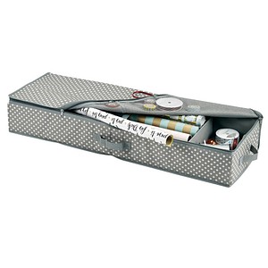 4003368146652 - Aufbewahrungsbox ZELLER PRESENT Aufbewahrungsboxen Gr Maße(B T H)(90 12 30) grau Aufbewahrungsbox Ordnungsboxen Aufbewahrungsboxen Polyester