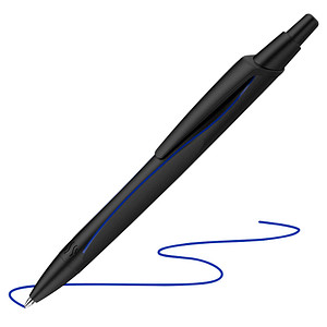 Schneider Kugelschreiber Reco 131810 Schneider, Strichstärke M, schwarz, Mine: blau 4004675138491 Schneider