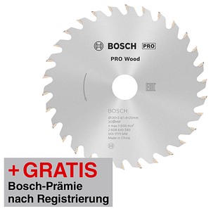 3165140193771 - AKTION BOSCH PRO Wood Kreissägeblatt 1300 mm 30 Zähne mit Prämie nach Registrierung 3165140193771 - AKTION BOSCH PRO Wood Kreissägeblatt 1300 mm 30 Zähne mit Prämie nach Registrierung