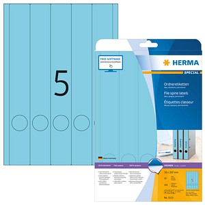 100 HERMA Ordneretiketten 5133 blau