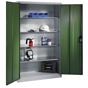 4064615170714 - Werkstattschrank 8931-052 Stahl abschließbar 5 OH 120 x 195 x 50 cm grün lichtgrau 4064615170714 C+P-Möbel