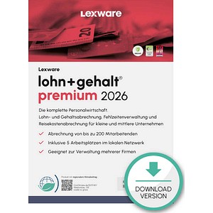 9783648188958 - LEXWARE Lohn + Gehalt Premium 2026 Software Vollversion (Download-Link)