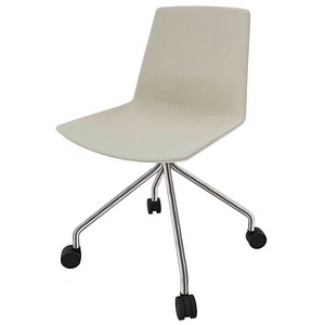 8052877356126 - Besucherstuhl Clue beige weiß   chrom ohne Armlehnen Fußkreuz 8052877356126 Quadrifoglio 8052877356126 - Besucherstuhl Clue beige weiß   chrom ohne Armlehnen Fußkreuz 8052877356126 Quadrifoglio