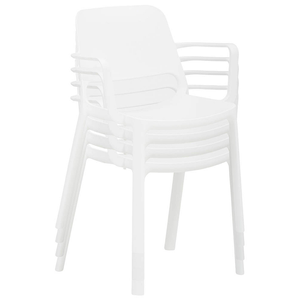 4 Mayer Stapelstühle myNUKE 2051 61 weiß Kunststoff >>