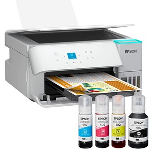 AKTION: EPSON EcoTank ET-2956 3 in 1 Tintenstrahl-Multifunktionsdrucker weiß mit 40 Euro CashBack