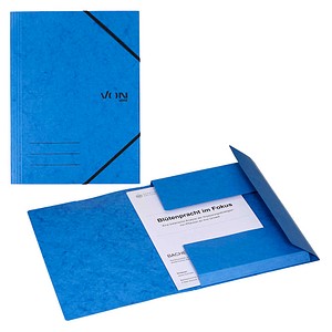 VON LEITZ Eckspanner DIN A4 blau, 1 St.