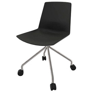 8052877356270 - Besucherstuhl Clue dunkelgrau   chrom ohne Armlehnen Fußkreuz 8052877356270 Quadrifoglio 8052877356270 - Besucherstuhl Clue dunkelgrau   chrom ohne Armlehnen Fußkreuz 8052877356270 Quadrifoglio