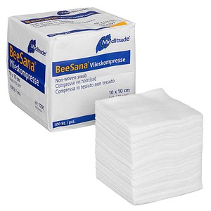 4250016401988 - Vlies-Kompressen BeeSana 1791 weiß 100 x 100 cm 4250016401988  100 Stück
