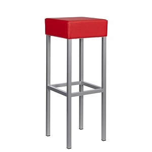 myCUBUS Barhocker rot Leder