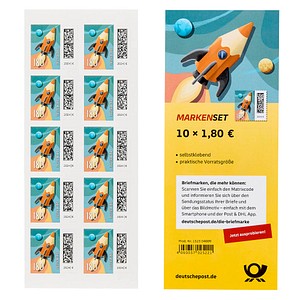 4050357025221 - 180 ? Briefmarken Raketenpost selbstklebend 4050357025221 Deutsche Post